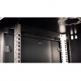 Шкаф 19" телекоммуникационный настенный, 4U 280x600х600 мм, дверь стекло, черный